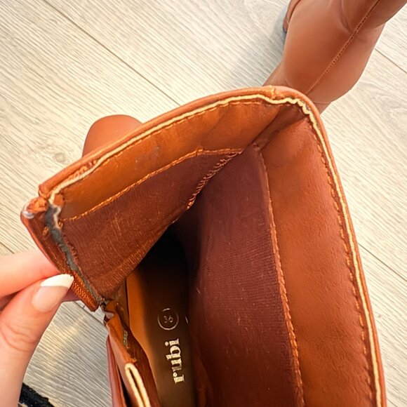 Heeled Mid-Calf Boots - Picture 7 of 8